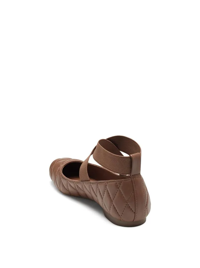 Women Flats Jessica Simpson Mandalaye Ballet Flat In Burnt Umber Burnt Umber Quilted