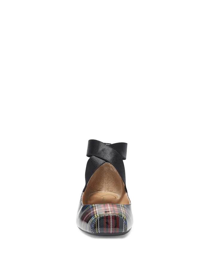 Women Flats Jessica Simpson Mandalaye Ballet Flat In Patent Plaid Patent Plaid