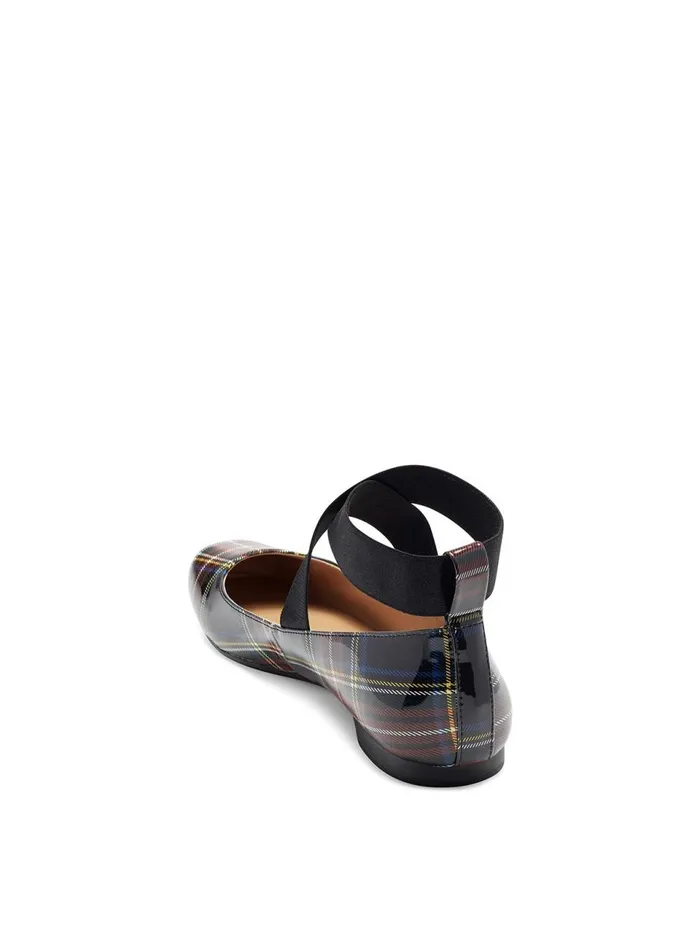 Women Flats Jessica Simpson Mandalaye Ballet Flat In Patent Plaid Patent Plaid