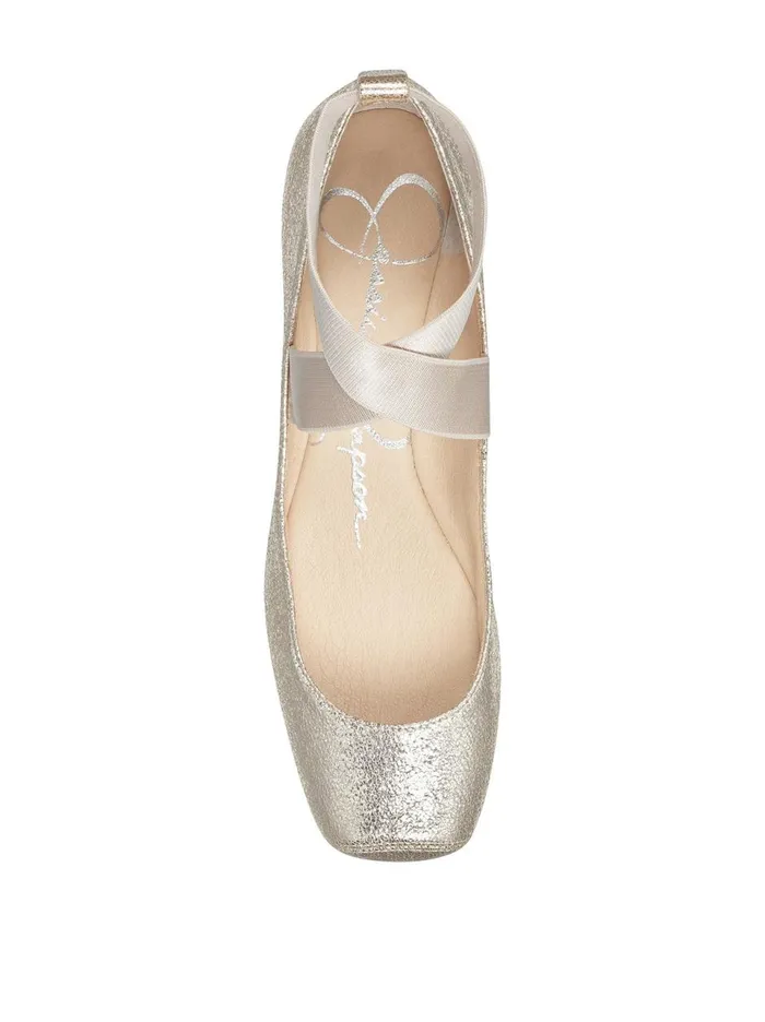 Women Flats Jessica Simpson Mandalaye Ballet Flat In Platino Platino