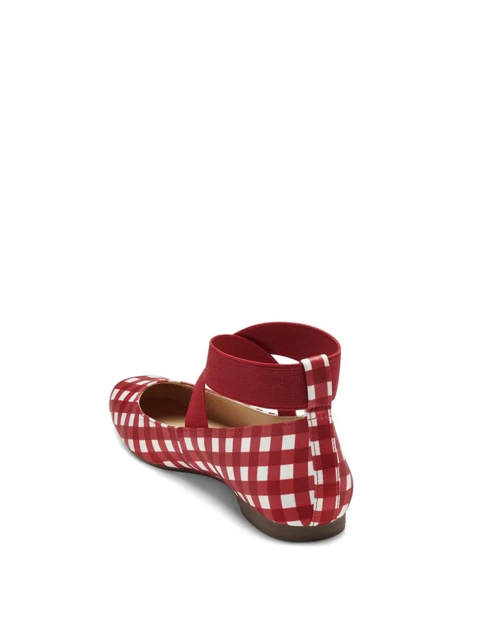 Women Flats Jessica Simpson Mandalaye Ballet Flat In Red Check Red Check