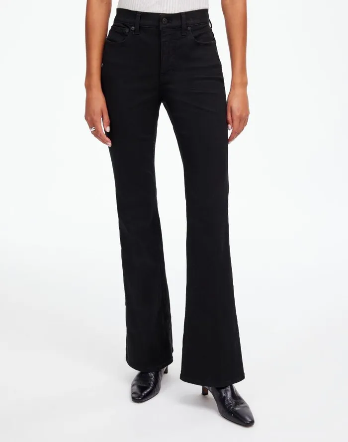Women Flea Market Flare Jeans Black Frost Madewell Jeans