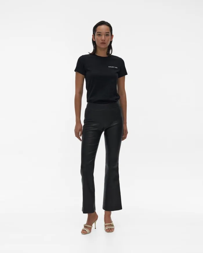 Women Flr Leather Legging Onyx Helmut Lang Pants