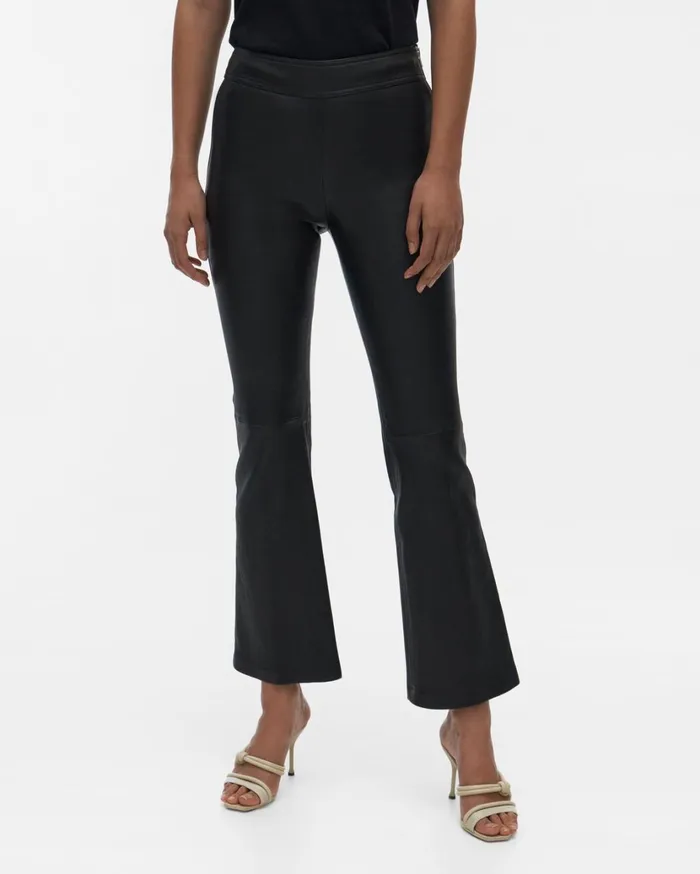 Women Flr Leather Legging Onyx Helmut Lang Pants