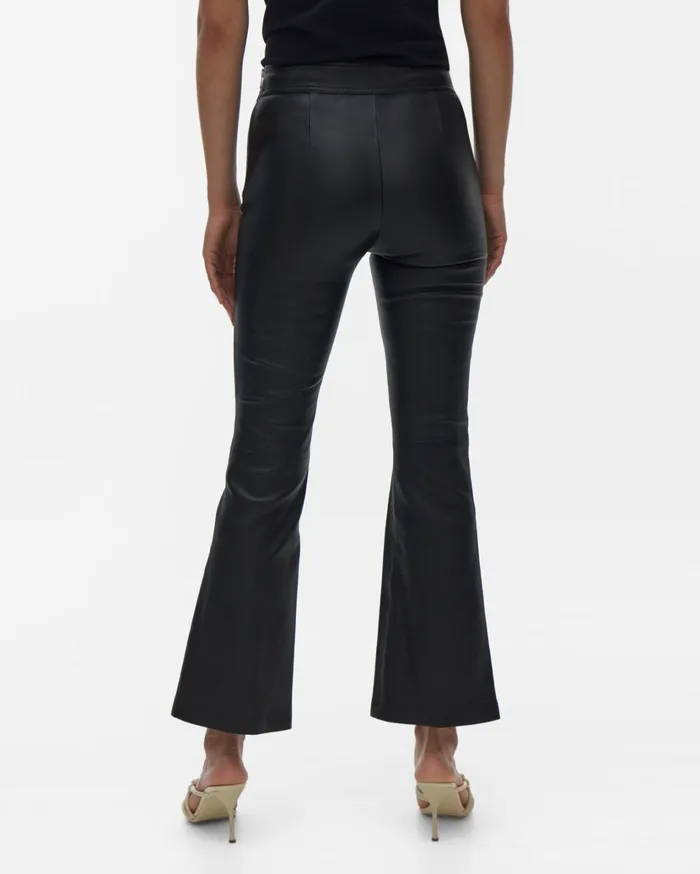 Women Flr Leather Legging Onyx Helmut Lang Pants
