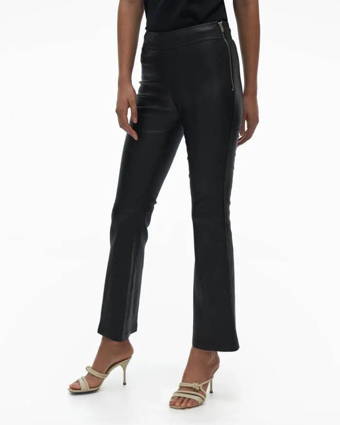 Women Flr Leather Legging Onyx Helmut Lang Pants