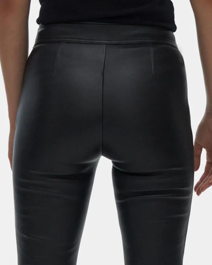 Women Flr Leather Legging Onyx Helmut Lang Pants
