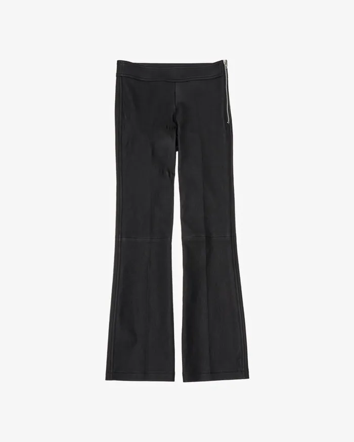Women Flr Leather Legging Onyx Helmut Lang Pants