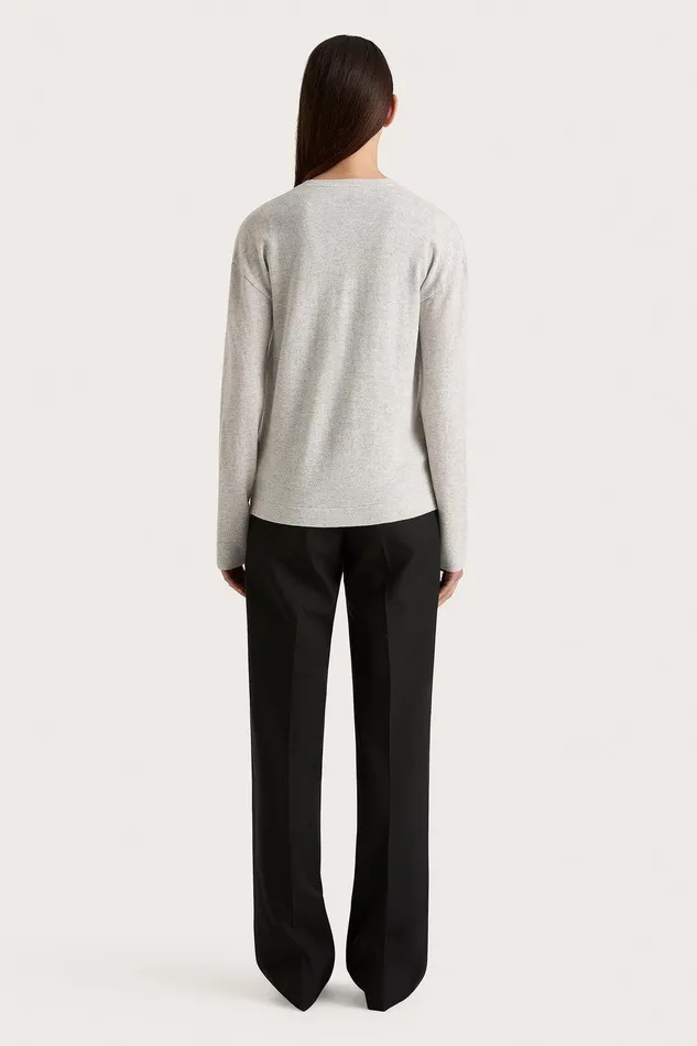 Women Frederikke Cashmere Cardigan Grey Marle Faithfull The Brand Tops Women Frederikke Cashmere Cardigan Grey Marle Faithfull The Brand Tops
