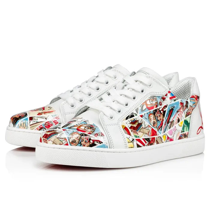 Women Fun Vieira Sneakers 8211 Patent Calf Comics Print 8211 Multicolor Multicolor Christian Louboutin Sneakers Women Fun Vieira Sneakers 8211 Patent Calf Comics Print 8211 Multicolor Multicolor Christian Louboutin Sneakers