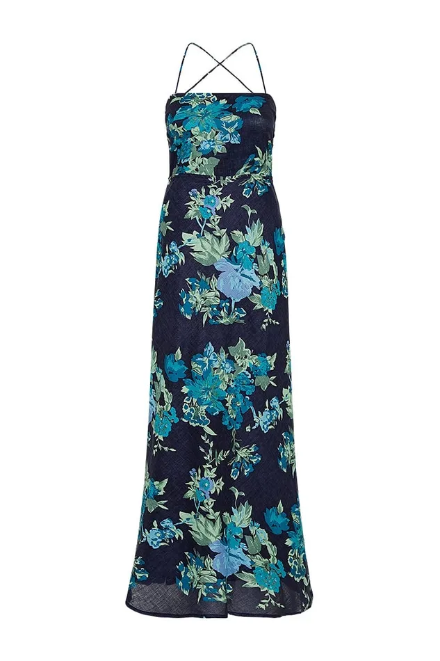 Women Garcia Maxi Dress Escala Floral Navy 8211 Final Sale Faithfull The Brand Dresses Women Garcia Maxi Dress Escala Floral Navy 8211 Final Sale Faithfull The Brand Dresses