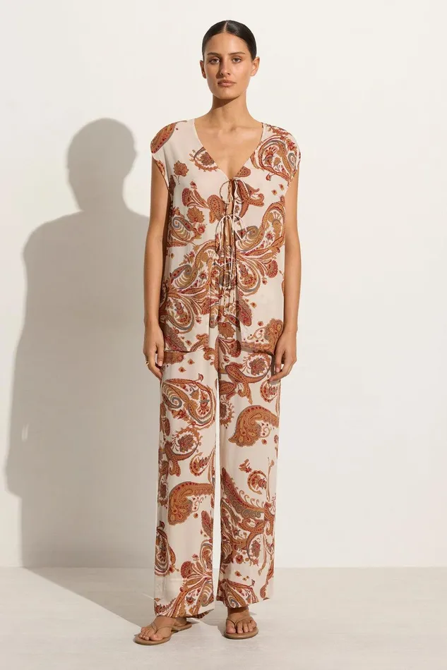 Women Gorges Pant Alessia Paisley 8211 Final Sale Faithfull The Brand Pants