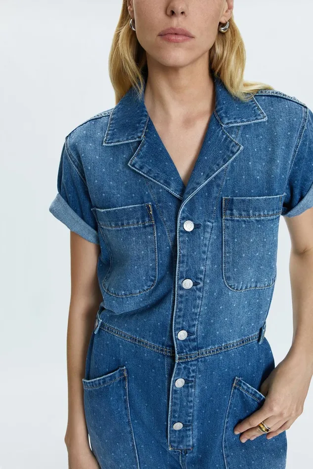 Women Grover Jumpsuit 8211 Utopia Dot Pistola Denim Denim