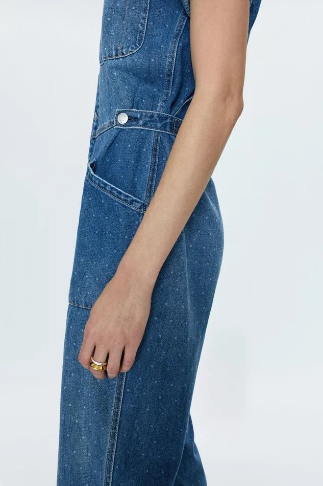 Women Grover Jumpsuit 8211 Utopia Dot Pistola Denim Denim