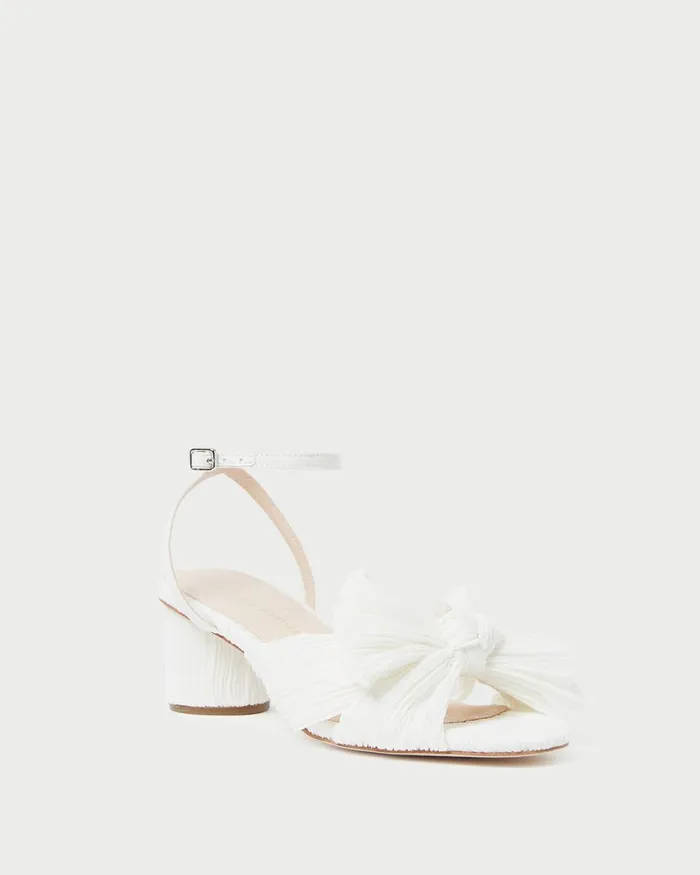 Women Heeled Sandals Loeffler Randall Dahlia White Pleated Bow Heel L Heeled Sandals L Footwear Women Heeled Sandals Loeffler Randall Dahlia White Pleated Bow Heel L Heeled Sandals L Footwear