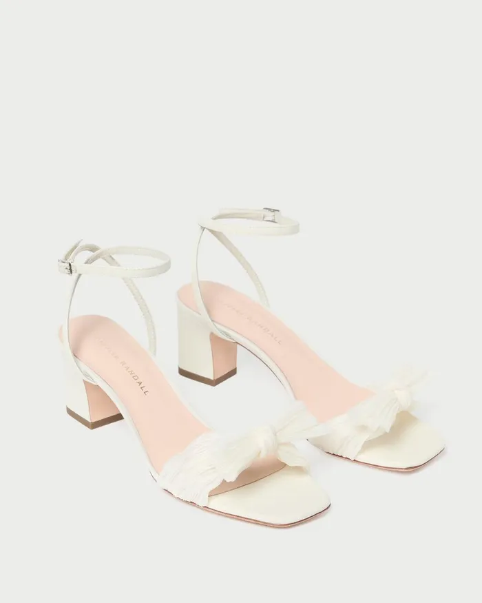 Women Heeled Sandals Loeffler Randall Kimora Pearl Pleated Bow Heel I Heeled Sandals I Footwear Women Heeled Sandals Loeffler Randall Kimora Pearl Pleated Bow Heel I Heeled Sandals I Footwear