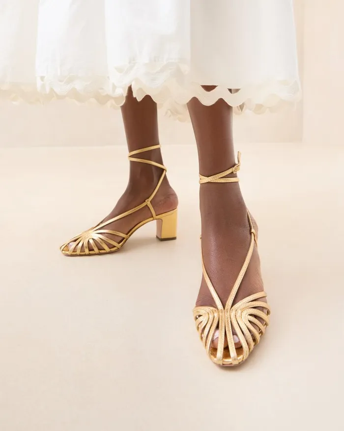 Women Heeled Sandals Loeffler Randall Livvy Gold Leather Heeled Sandal I Heeled Sandals I Footwear Women Heeled Sandals Loeffler Randall Livvy Gold Leather Heeled Sandal I Heeled Sandals I Footwear