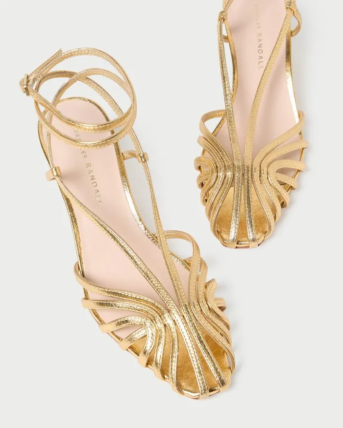 Women Heeled Sandals Loeffler Randall Livvy Gold Leather Heeled Sandal I Heeled Sandals I Footwear Women Heeled Sandals Loeffler Randall Livvy Gold Leather Heeled Sandal I Heeled Sandals I Footwear