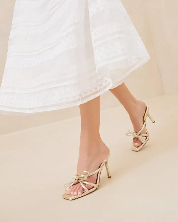 Women Heeled Sandals Loeffler Randall Margi Champagne Bow Heel I Heeled Sandals I Footwear Women Heeled Sandals Loeffler Randall Margi Champagne Bow Heel I Heeled Sandals I Footwear