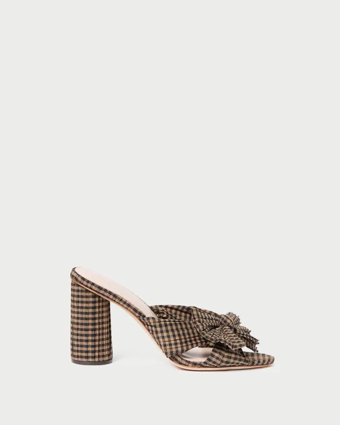 Women Heeled Sandals Loeffler Randall Penny BrownBlack Bow Heel Women Heeled Sandals Loeffler Randall Penny BrownBlack Bow Heel