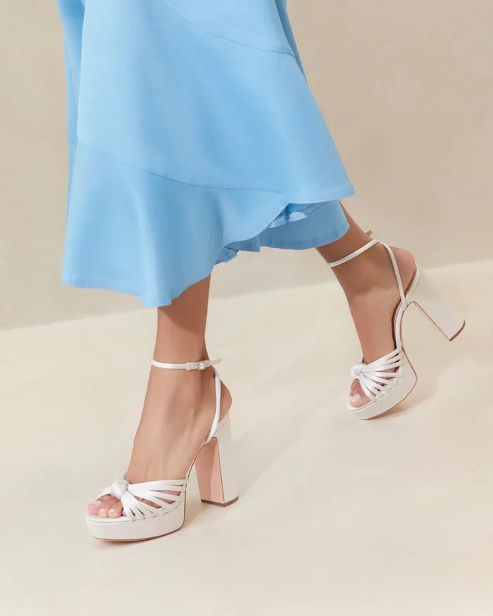Women Heeled Sandals Loeffler Randall Rivka Cream Knot Platform Sandal L Heeled Sandals L Footwear Women Heeled Sandals Loeffler Randall Rivka Cream Knot Platform Sandal L Heeled Sandals L Footwear