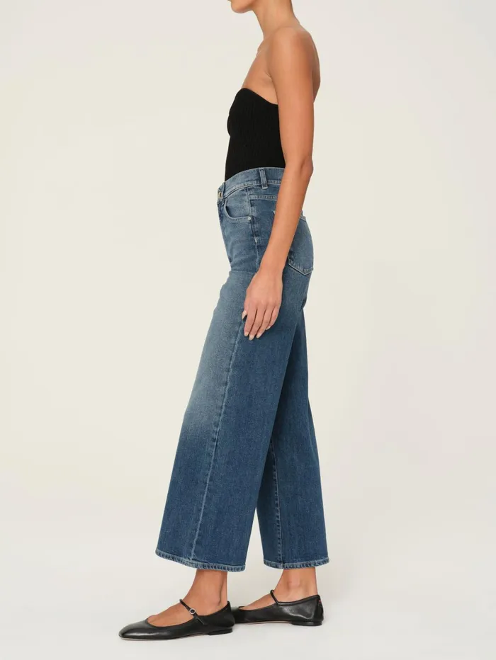 Women Hepburn Wide Leg High Rise Ankle Jeans DL1961 Wide