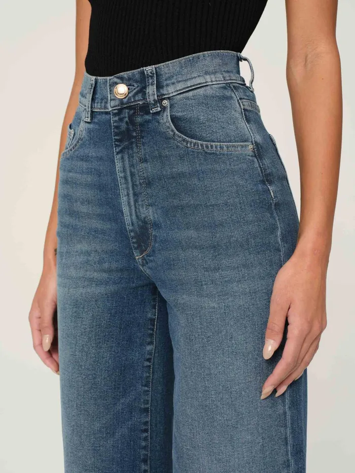 Women Hepburn Wide Leg High Rise Ankle Jeans DL1961 Wide