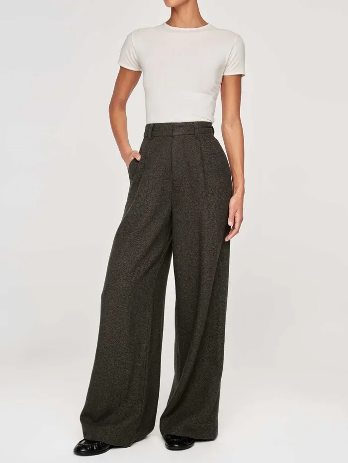 Women Hepburn Wide Leg High Rise Pleated 32034 DL1961 Tall