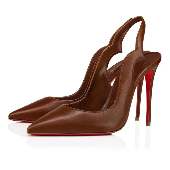Women Hot Chick Sling 100 Mm Pumps 8211 Nappa Leather 8211 Nude 7 Nude Christian Louboutin Pumps Women Hot Chick Sling 100 Mm Pumps 8211 Nappa Leather 8211 Nude 7 Nude Christian Louboutin Pumps