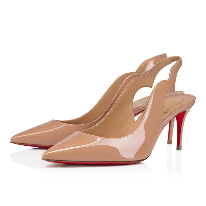 Women Hot Chick Sling 70 Mm Pumps 8211 Patent Leather 8211 Nude Nude Christian Louboutin Pumps Women Hot Chick Sling 70 Mm Pumps 8211 Patent Leather 8211 Nude Nude Christian Louboutin Pumps