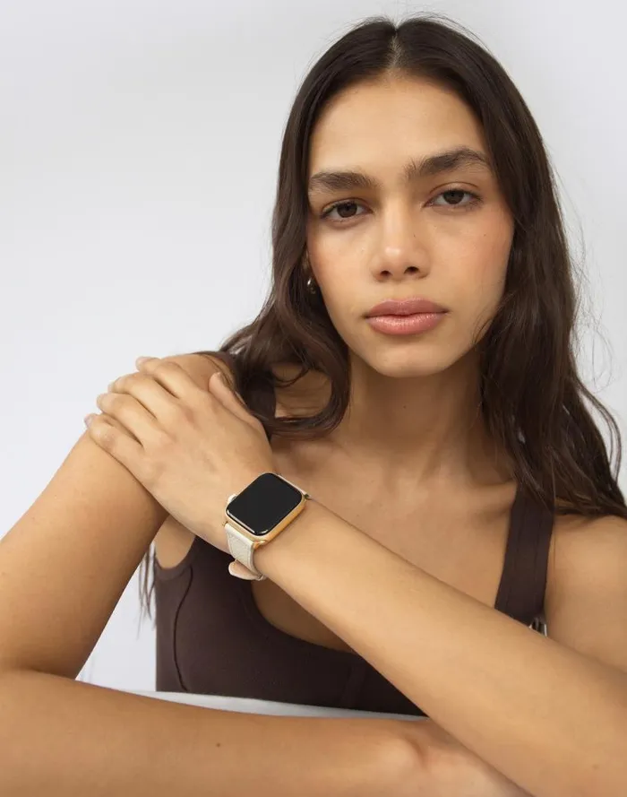 Women Hyer Goods Apple Watch Band White Gold 384041 Mm White Madewell Jewelry