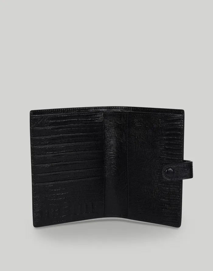 Women Hyer Goods Luxe Traveler039s Wallet Jet Black Madewell Pouches and Wallets