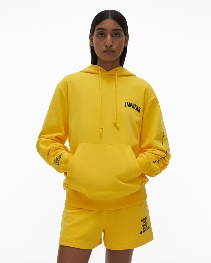 Women Impress Hoodie Laser Yellow Helmut Lang TShirts and Sweatshirts