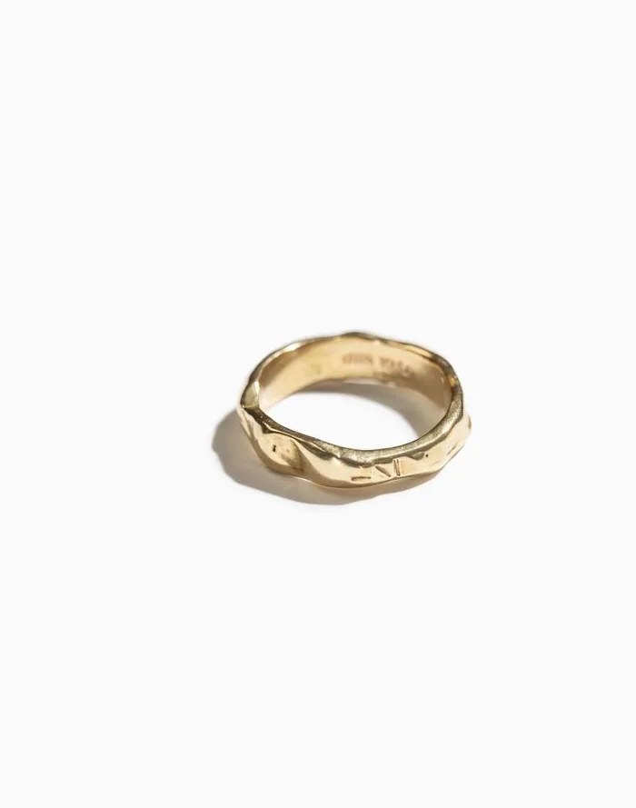 Women Iris 1956 Jewelry Flow Band Ring Brass Madewell Jewelry