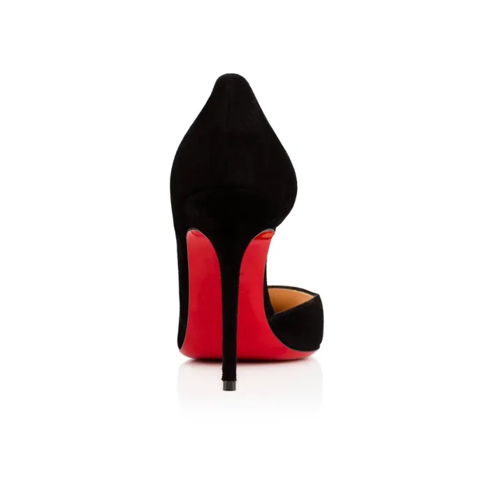 Women Iriza 100 Mm Pumps 8211 Suede Calf 8211 Black Black Christian Louboutin Pumps