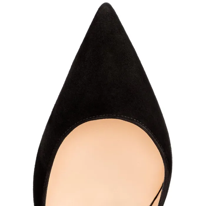 Women Iriza 100 Mm Pumps 8211 Suede Calf 8211 Black Black Christian Louboutin Pumps