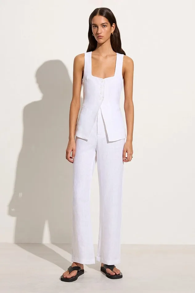 Women Isotta Pant White Faithfull The Brand Pants