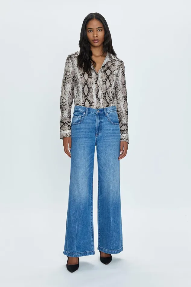 Women Jadyn Low Slung Palazzo Jean 8211 Echo Park Pistola Denim Denim