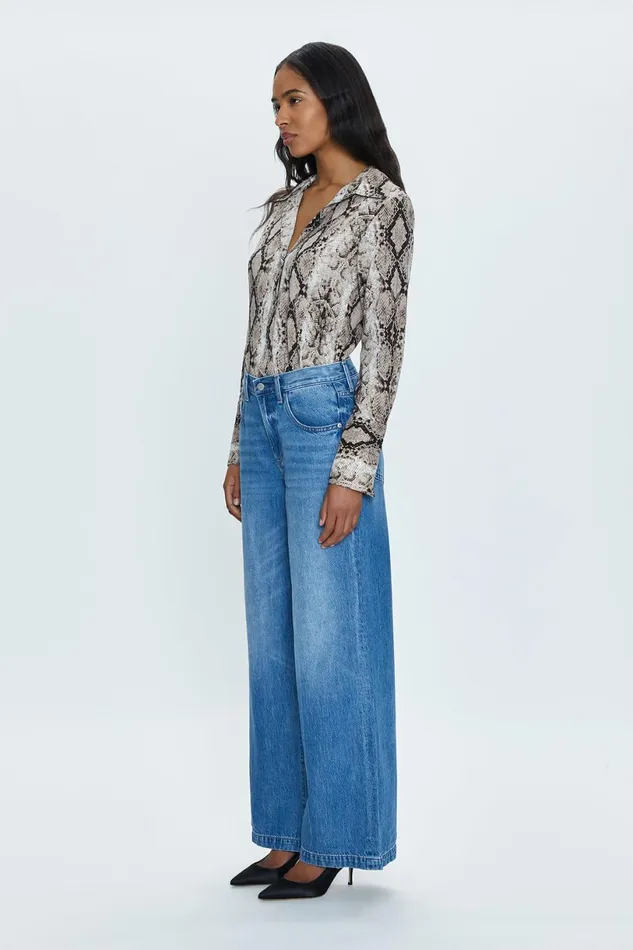 Women Jadyn Low Slung Palazzo Jean 8211 Echo Park Pistola Denim Denim