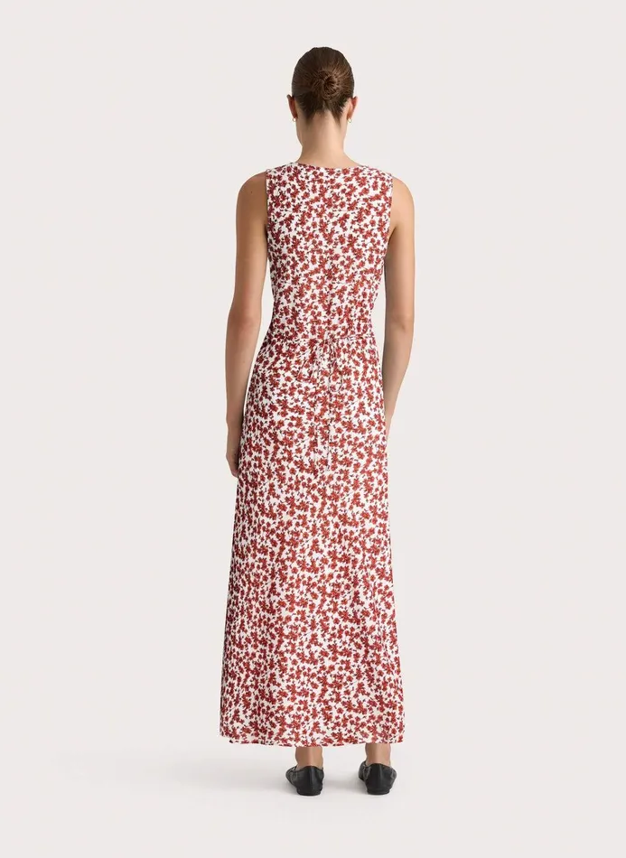 Women Jardin Midi Dress Leilani Red Faithfull The Brand Dresses Women Jardin Midi Dress Leilani Red Faithfull The Brand Dresses
