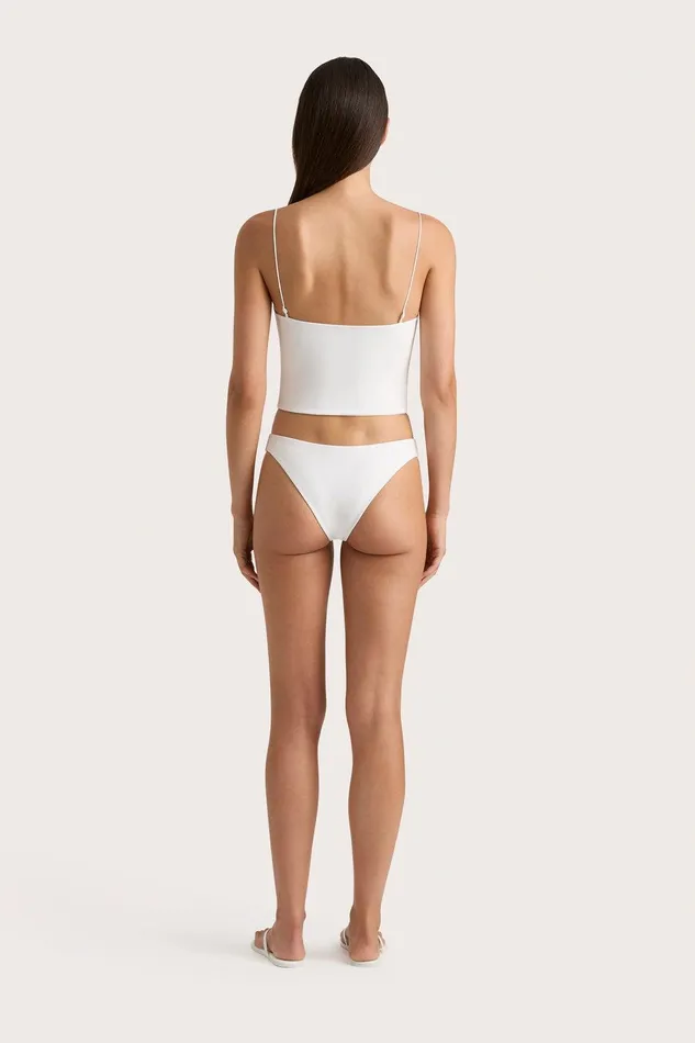 Women Jean Swim Top White Faithfull The Brand Swim Women Jean Swim Top White Faithfull The Brand Swim