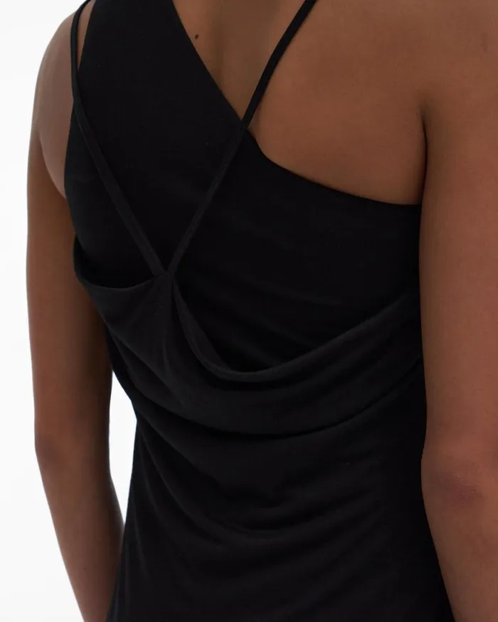 Women Jersey Mini Dress Basalt Black Helmut Lang Dresses