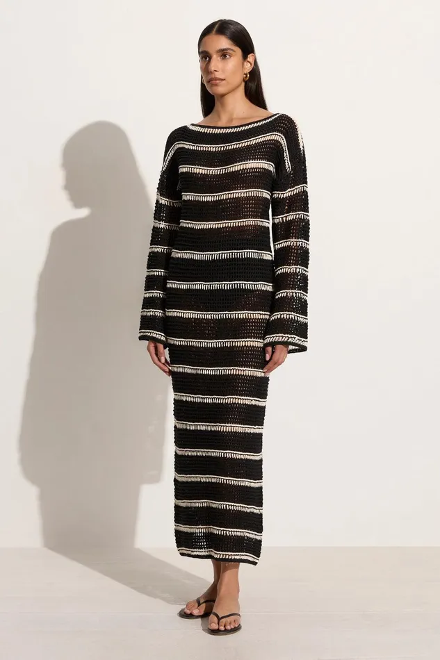 Women Jesolo Crochet Dress BlackOff White Faithfull The Brand Dresses Women Jesolo Crochet Dress BlackOff White Faithfull The Brand Dresses