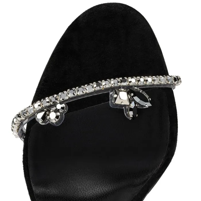 Women Just Queen 70 Mm Mules 8211 PVC And Veau Velours 8211 Black Black Christian Louboutin Mules
