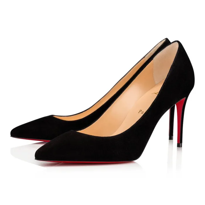 Women Kate 85 Mm Pumps 8211 Veau Velours 8211 Black Black Christian Louboutin Pumps Women Kate 85 Mm Pumps 8211 Veau Velours 8211 Black Black Christian Louboutin Pumps
