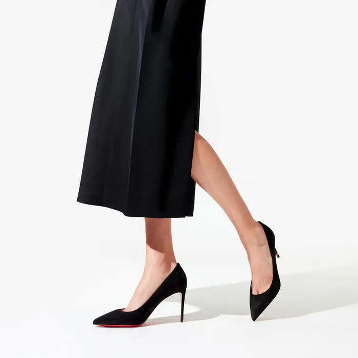 Women Kate 85 Mm Pumps 8211 Veau Velours 8211 Black Black Christian Louboutin Pumps