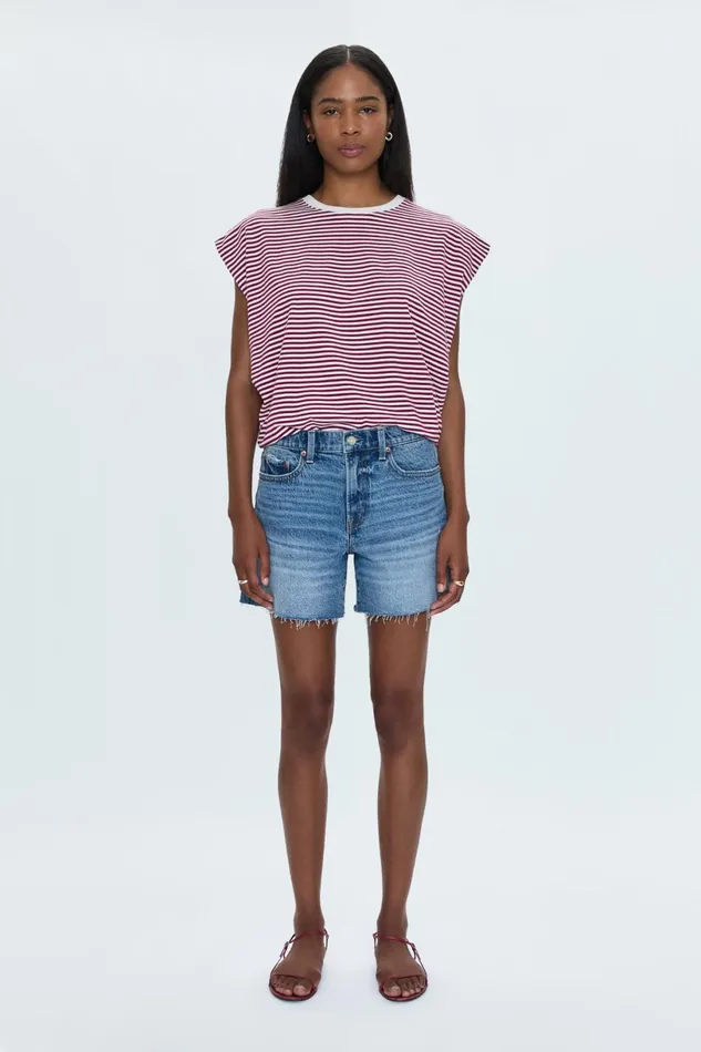Women Kennedy Mid Rise Short 8211 Central Vintage Pistola Denim Shorts