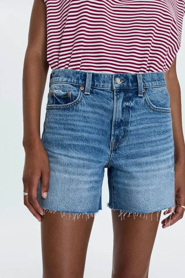 Women Kennedy Mid Rise Short 8211 Central Vintage Pistola Denim Shorts