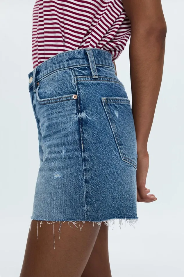 Women Kennedy Mid Rise Short 8211 Central Vintage Pistola Denim Shorts