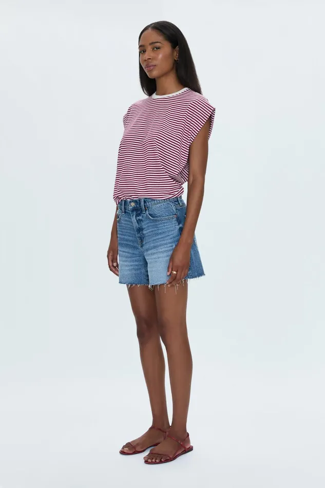Women Kennedy Mid Rise Short 8211 Central Vintage Pistola Denim Shorts